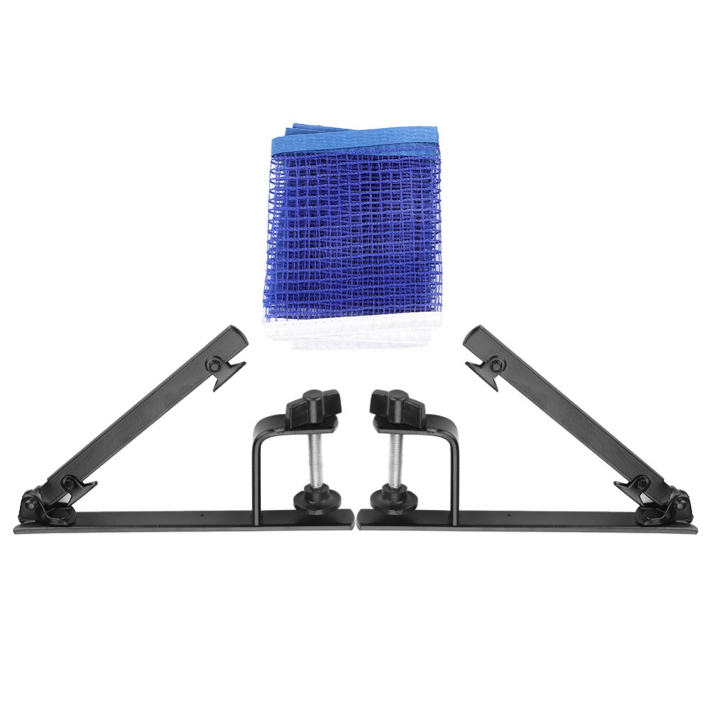 Table Tennis Net Set - Professionelles Nylon-Tischtennisnetz Metallisches Verstellbares Set Verstellbare
