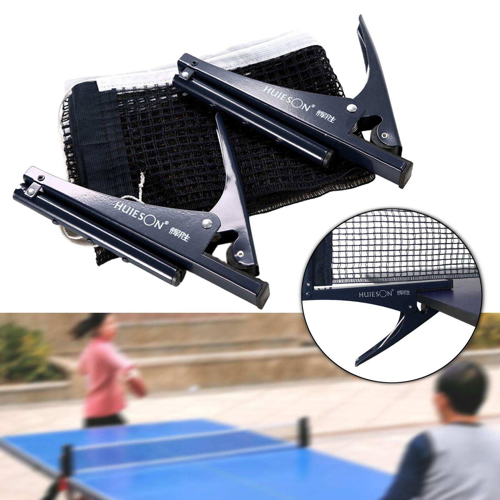 Table Tennis Net Set - Professionelles Tischtennisnetz-Set mit Ständern, robuste Stahlkonstruktion