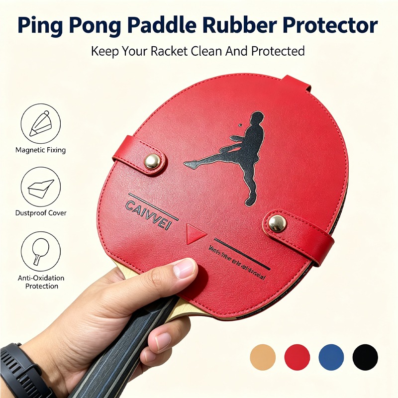 Table Tennis Bat - Magnetischer Tischtennisschläger-Schutzüberzug Anti-Oxidations-Tischtennisschläger-Schutzfolie Verhindert das Öffnen