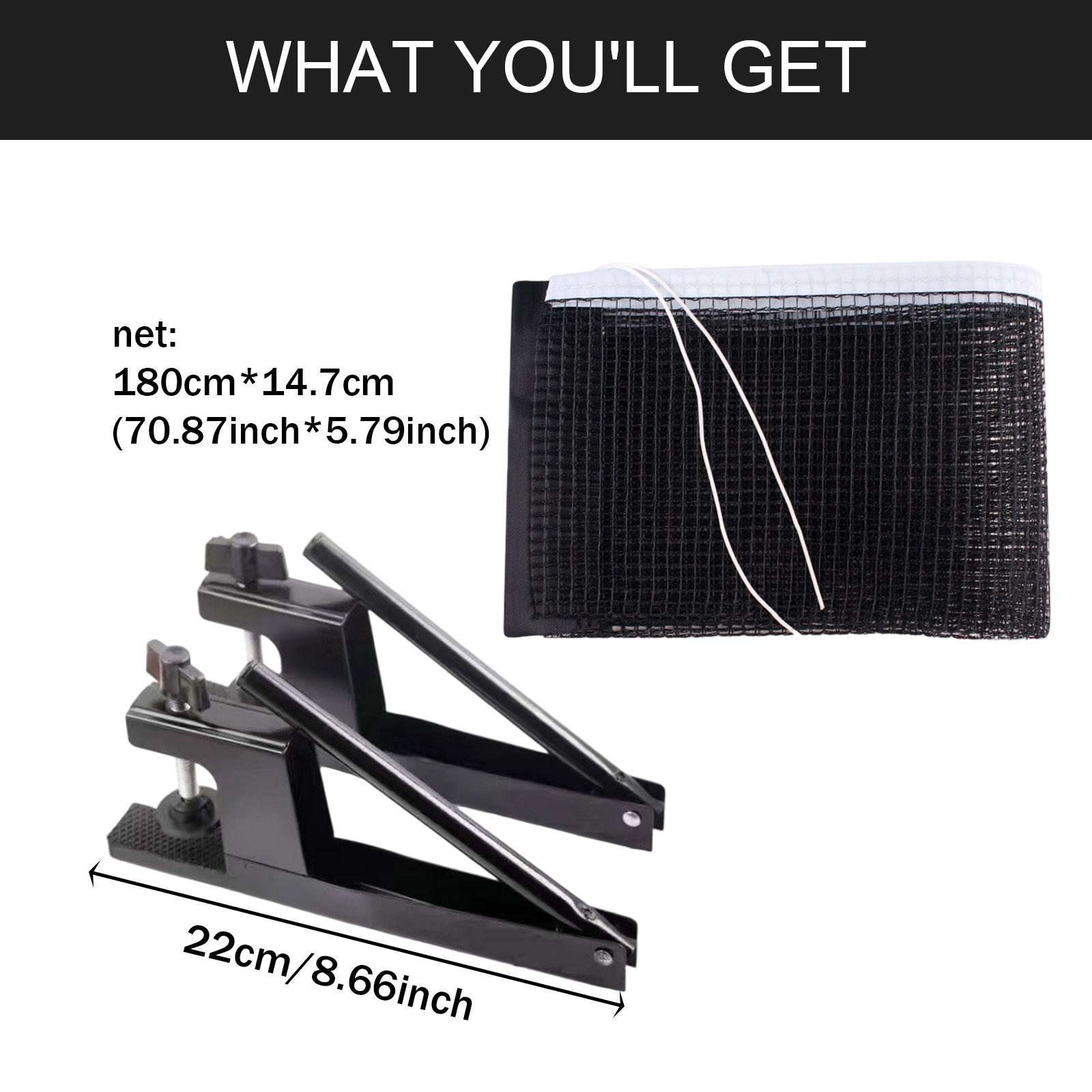 Table Tennis Net Set - Klappbares Tischtennisnetz und Pfosten-Set, Einfache Installation,