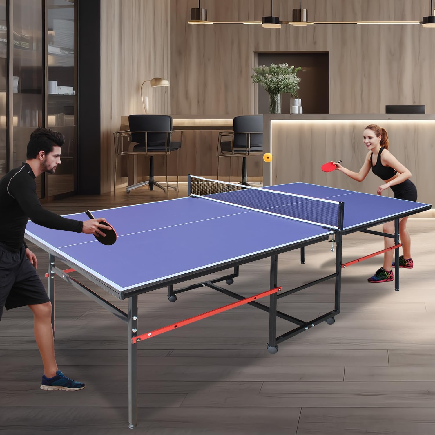 8 Fuß tragbarer Ping-Pong-Tisc – Table Tennis Net Set Bewertung und Preis