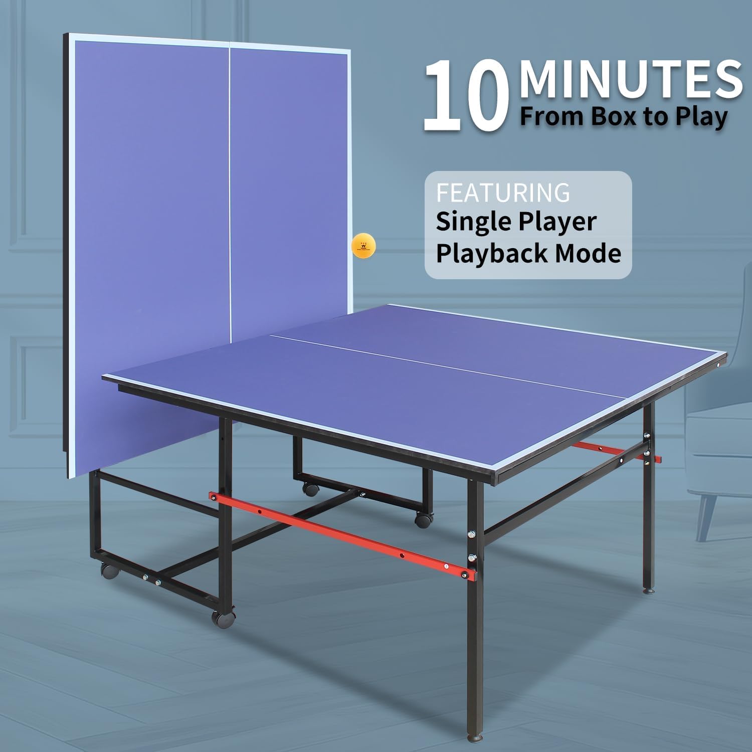8 Fuß tragbarer Ping-Pong-Tisc – Table Tennis Net Set Bewertung und Preis