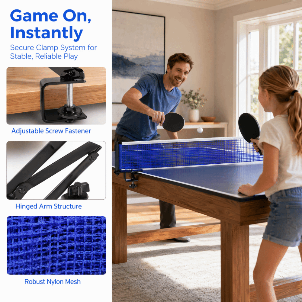 Nylon-Tischtennisnetz Metall V – Table Tennis Net Set Bewertung und Preis