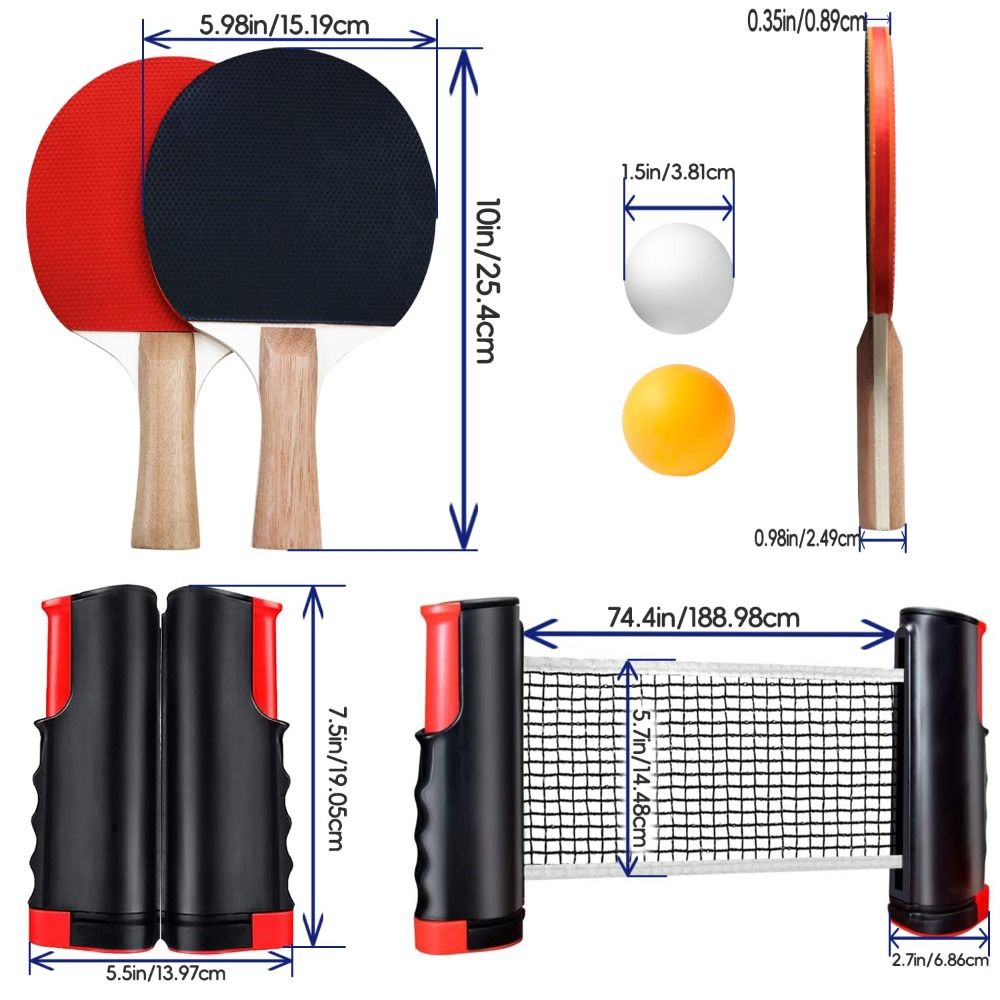 Einziehbares Tischtennisnetz-S – Table Tennis Net Set Bewertung und Preis