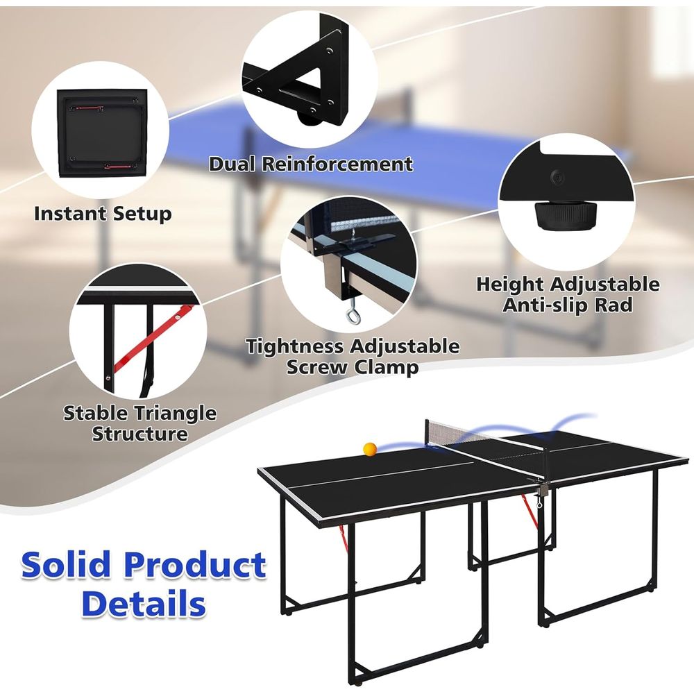 4,5/6t/9t - Tragbares Tischten – Table Tennis Net Set Bewertung und Preis